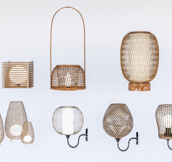  现代台灯 编织台灯 编织灯具 竹艺台灯 竹艺灯具